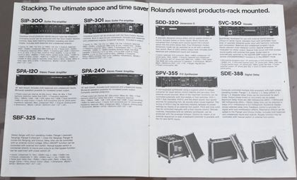 Roland-Rare 1979 etc leaflets, pricelist 